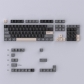 Black Grey 104+22 Keys Cherry Profile PBT Doubleshot Keycaps Set for MX Keyboard